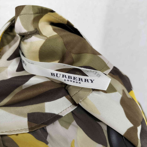 バーバリーロンドン BURBERRY LONDON シルク100 総柄 ラップスカート レディース JPN:36