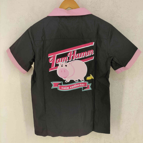 キャラクター バックプリント ボーリングシャツ メンズ JPN:M