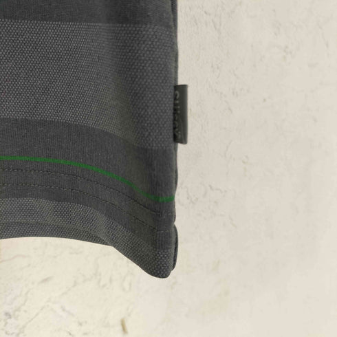 ステューシー Stussy 00s 紺タグ コットンポリ ボーダー 半袖 ポロシャツ メンズ Ⅼ