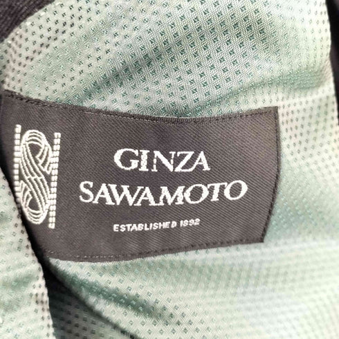 GINZA SAWAMOTO ギンザサワモト ウール100 ダブルプレスト スーツセットアップ メンズ