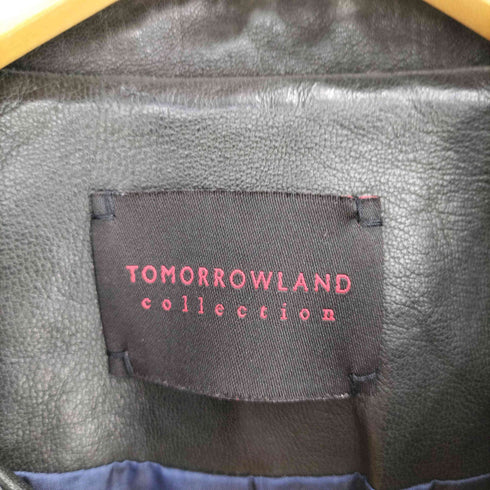 トゥモローランドコレクション TOMORROWLAND collection ラムレザー ジップアップブルゾン レディース JPN:36