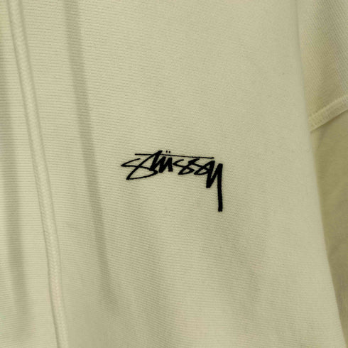 ステューシー Stussy ワンポイント ロゴプリント プルオーバーパーカー メンズ L