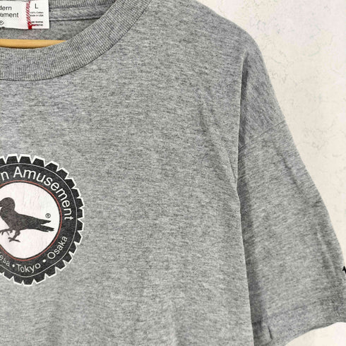 modern amusement モダンアミューズメント USA製 ロゴプリントTシャツ メンズ L