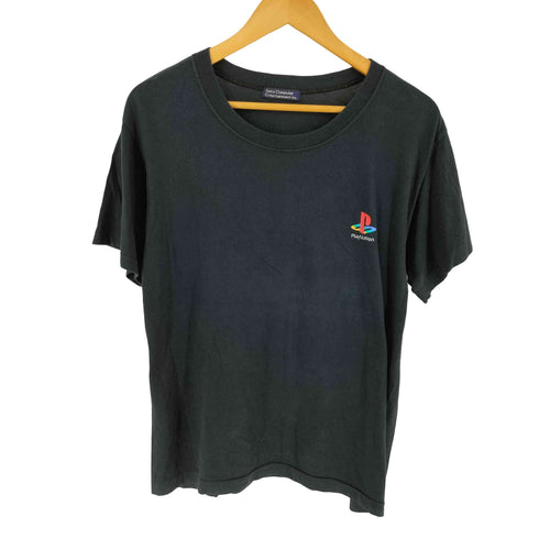 90S 袖・裾シングル 企業 ゲームハード ロゴ プリント Tシャツ メンズ