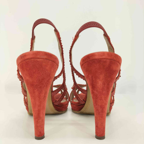 サルヴァトーレフェラガモ Salvatore Ferragamo イタリア製 スエード ヒール パンプス レディース