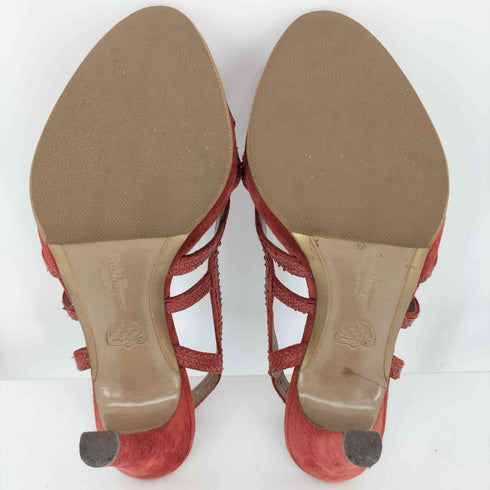 サルヴァトーレフェラガモ Salvatore Ferragamo イタリア製 スエード ヒール パンプス レディース