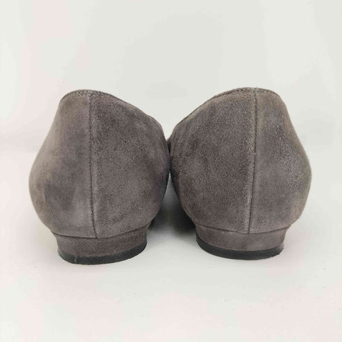 マノロブラニク MANOLO BLAHNIK イタリア製 スエード フラット パンプス レディース EUR:37