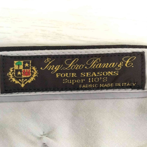 ロロピアーナ Loro Piana super 110's 2タック ウールワイドスラックス メンズ ウエスト:100 チェスト:110