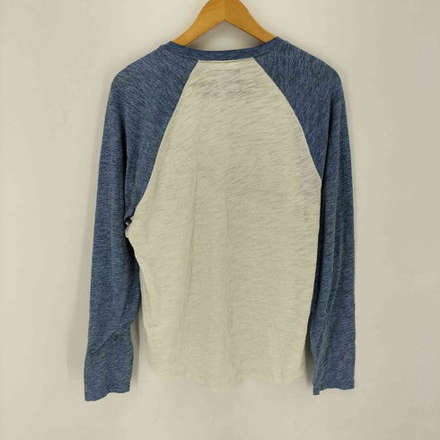 アバクロンビーアンドフィッチ Abercrombie & Fitch ヴィンテージライク ラグランクルーネック長袖Tシャツ y2k メンズ import:L