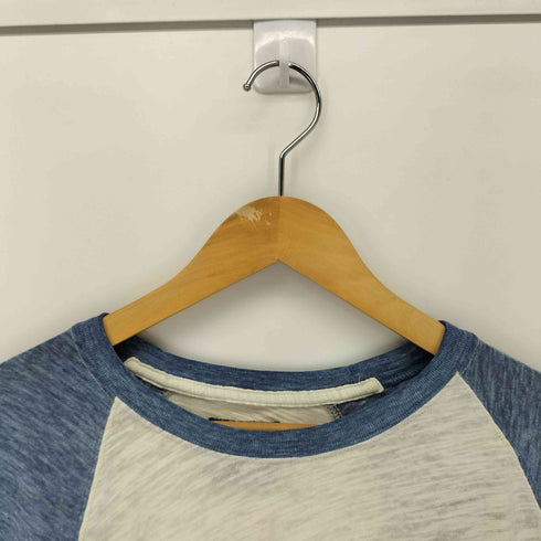 アバクロンビーアンドフィッチ Abercrombie & Fitch ヴィンテージライク ラグランクルーネック長袖Tシャツ y2k メンズ import:L