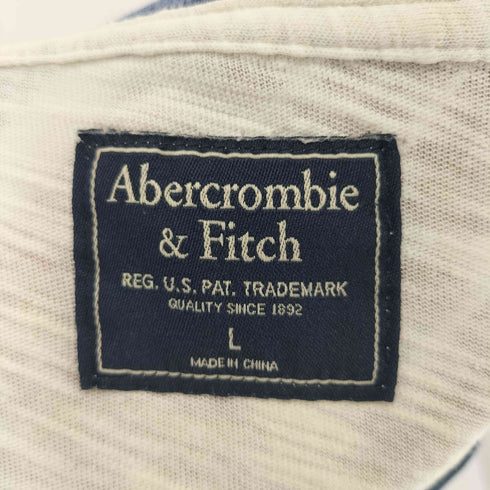 アバクロンビーアンドフィッチ Abercrombie & Fitch ヴィンテージライク ラグランクルーネック長袖Tシャツ y2k メンズ import:L