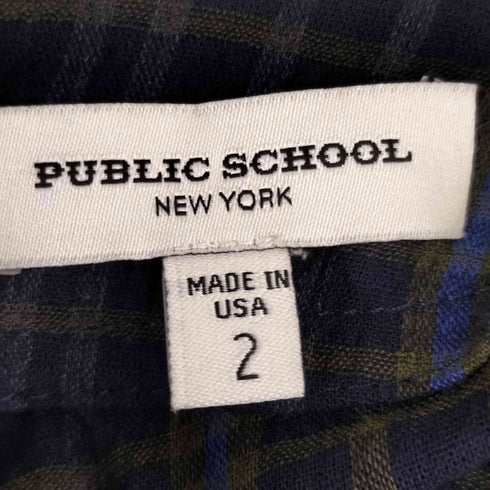 PUBLIC SCHOOL USA製 チェック ラップ スカート レディース 2