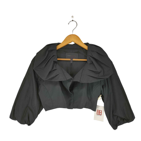 ビーシービージーマックスアズリア BCBG MAXAZRIA ギャザー襟 クロップドジャケット レディース XXS