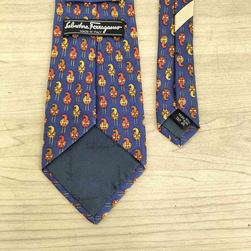サルヴァトーレフェラガモ Salvatore Ferragamo 総柄シルクネクタイ メンズ
