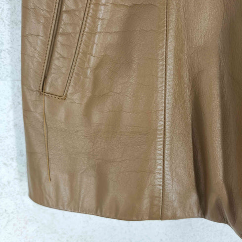 Castelba Jac real leather リアルレザー ジップアップジャケット レディース 66