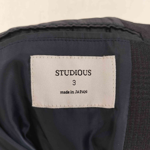ステュディオス STUDIOUS WOOL&CASHMERE ウール カシミヤ混 テーラードジャケット メンズ JPN:3