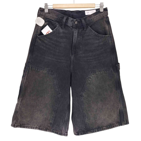 ギャップ Gap 26SS バギー ダブルニー ペインター ブラック デニム ハーフパンツ ショーツ メンズ 28