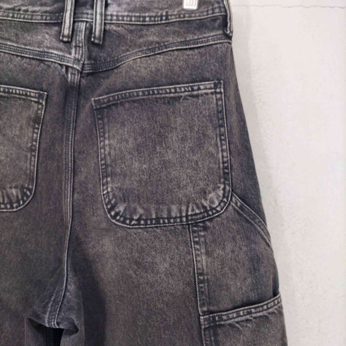 ギャップ Gap 26SS バギー ダブルニー ペインター ブラック デニム ハーフパンツ ショーツ メンズ 28