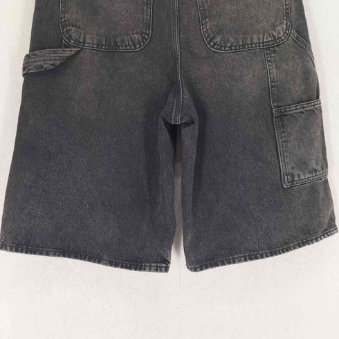 ギャップ Gap 26SS バギー ダブルニー ペインター ブラック デニム ハーフパンツ ショーツ メンズ 28