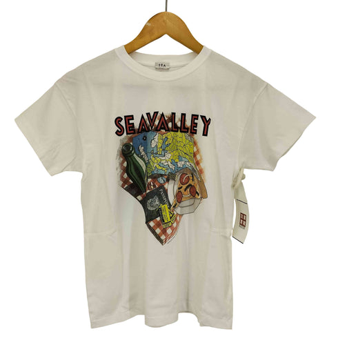 シー SEA SEAVALLEY PIZZA SHOP TEE グラフィック プリント Tシャツ レディース JPN:0