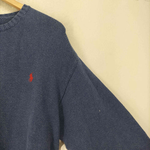 ポロバイラルフローレン Polo by RALPH LAUREN ポニー刺繍 クルーネック コットン ニット セーター メンズ XL