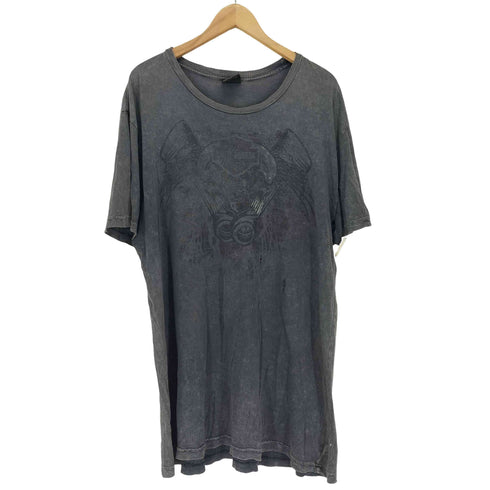 ハーレーダビッドソン HARLEY-DAVIDSON ダメージ加工 スカル タイダイ クルーネック 半袖 Tシャツ ビッグサイズ メンズ