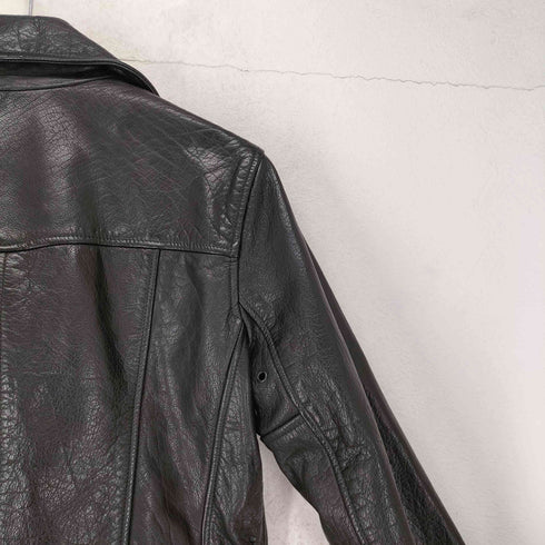ポロバイラルフローレン Polo by RALPH LAUREN buffalo leather バッファローレザー 水牛革 ダブル ライダースジャケット レディース 4