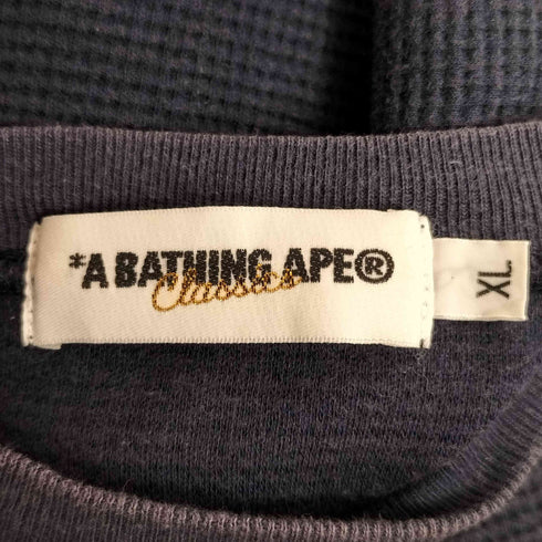 アベイシングエイプ A BATHING APE CLASSICS APE HEAD エイプヘッド サーマル L/S 長袖 カットソー メンズ JPN:XL