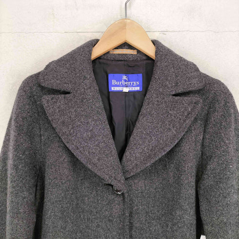バーバリーズ BURBERRYS OF LONDON BLUE LABEL ウール ロング チェスター コート レディース 38