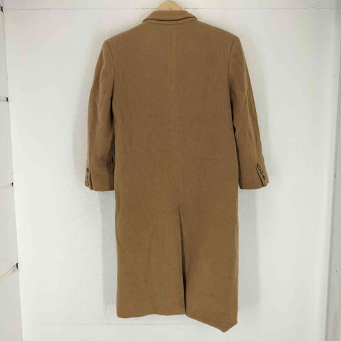 バーバリーズ BURBERRYS wool&cashmere ウール カシミヤ 比翼 ロング チェスター コート レディース