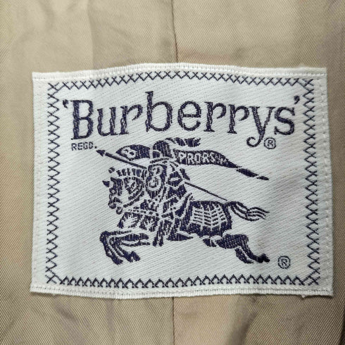 バーバリーズ BURBERRYS wool&cashmere ウール カシミヤ 比翼 ロング チェスター コート レディース