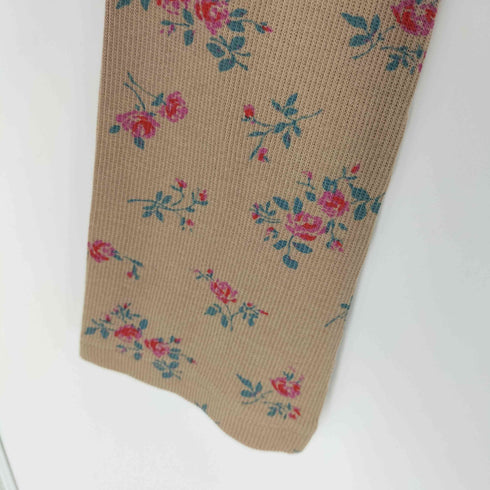 ホリデイ holiday SUPER RIB PUFF DRESS (FLOWER) スーパーリブパフドレス フラワー レディース