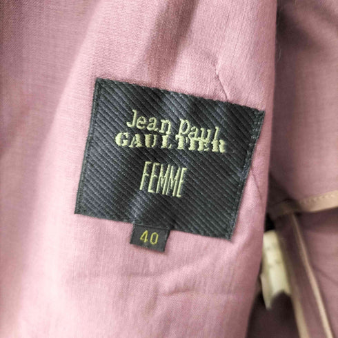ジャンポールゴルチエフェム Jean Paul GAULTIER FEMME 90s 袖リボン ダブルブレスト テーラード ジャケット レディース 40