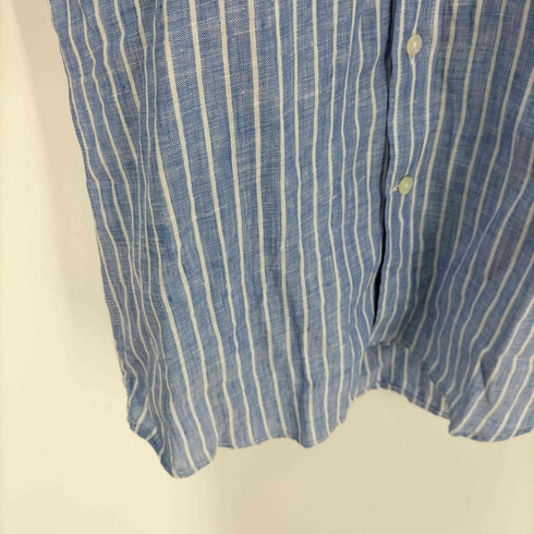 FINGER FOX AND SHIRTS リネンストライプボタンダウンシャツ メンズ JPN:XS