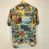 ポロバイラルフローレン Polo by RALPH LAUREN CLASSIC FIT PATCHWORK PRINT CAMP SHIRT クラシックフィット パッチワークプリント キャンプ シャツ メンズ import:XS