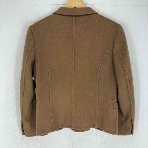 バーバリーズ BURBERRYS CASHMERE カシミヤ100% ダブルテーラードジャケット 胡桃ボタン レディース JPN:9号