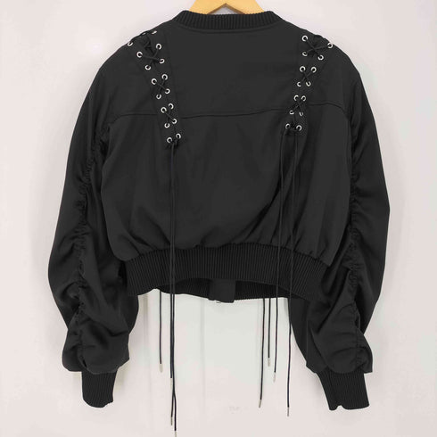 ファーファー furfur 25aw レースアップサテンブルゾン レディース ONE SIZE