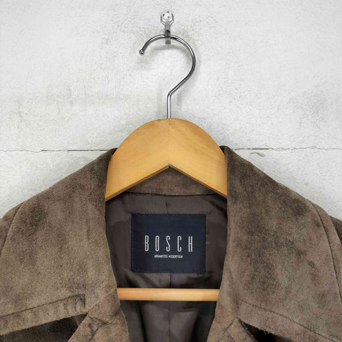 ボッシュ BOSCH pig suede ピッグスエード トレンチコート レディース JPN:M
