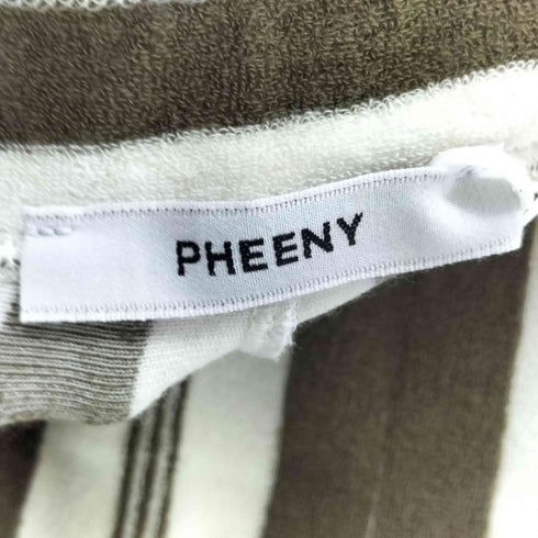 フィーニー PHEENY 26SS Pile Border Relaxed Flare Pants パイルボーダーリラックスフレアパンツ レディース 1