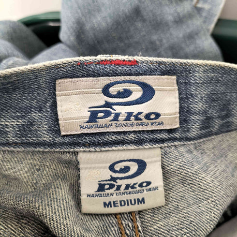 ピコ PIKO 00s 刺繍 フェード デニム カーゴ パンツ メンズ M
