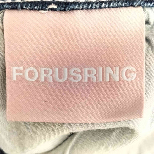 FORUSRING 26ss リボンステッチブーツカットジーンズ レディース S