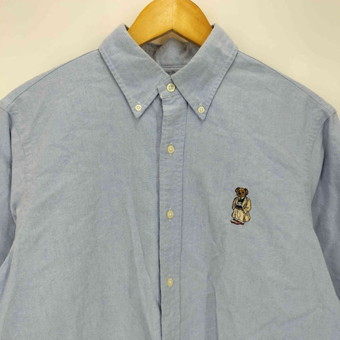 ラルフローレン RALPH LAUREN CLASSIC FIT ポロベア オックスフォードシャツ メンズ import:M