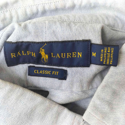 ラルフローレン RALPH LAUREN CLASSIC FIT ポロベア オックスフォードシャツ メンズ import:M