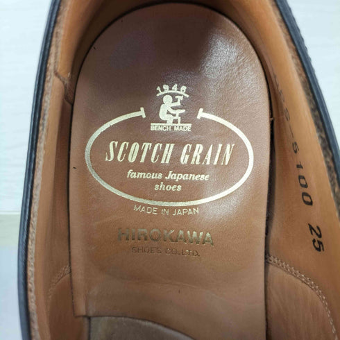 スコッチグレイン SCOTCH GRAIN HIROKAWA 内羽根ストレートチップドレスシューズ メンズ JPN:25