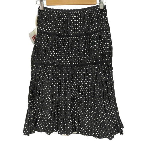 トリココムデギャルソン tricot COMME des GARCONS ドット柄 プリーツギャザースカート レディース JPN:M