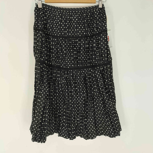トリココムデギャルソン tricot COMME des GARCONS ドット柄 プリーツギャザースカート レディース JPN:M