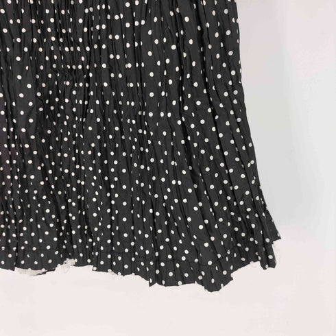 トリココムデギャルソン tricot COMME des GARCONS ドット柄 プリーツギャザースカート レディース JPN:M