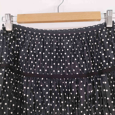 トリココムデギャルソン tricot COMME des GARCONS ドット柄 プリーツギャザースカート レディース JPN:M