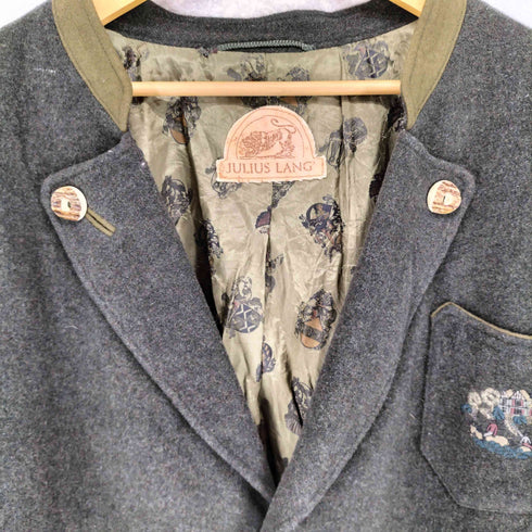 JULIUS LANG wool&cashmere ジャックナイフプリーツ チロリアンジャケット メンズ