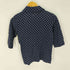 トリココムデギャルソン tricot COMME des GARCONS ドット柄 丸襟 5分袖シャツ レディース JPN:S